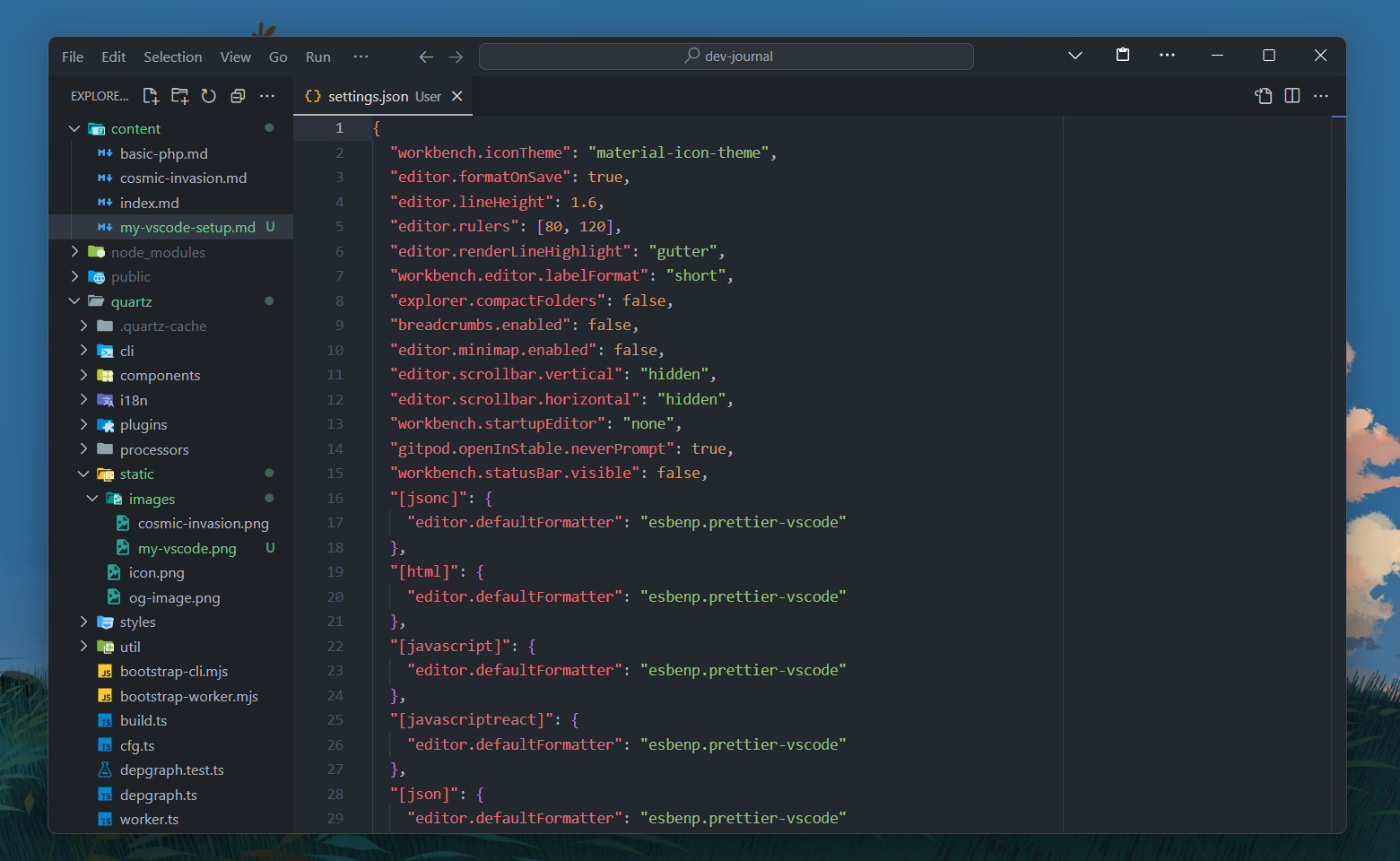 Configuração do VSCode